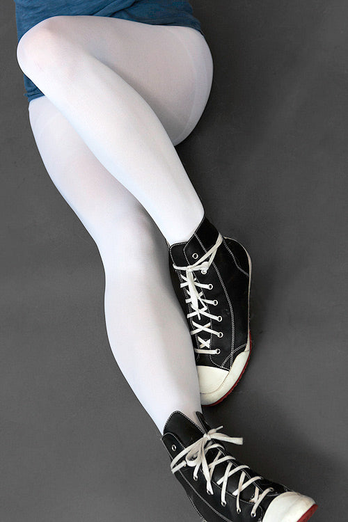 Opaque Tights - White