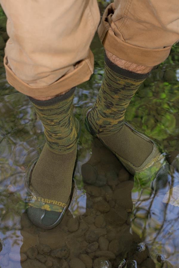 Crosspoint Camo Waterproof Socks - Forest