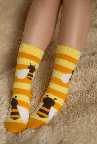 Bee Cozy Slipper Socks