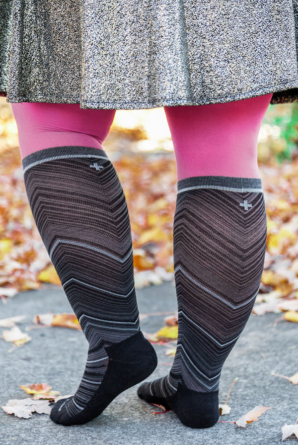 Full Flattery Compression Knee High - Black