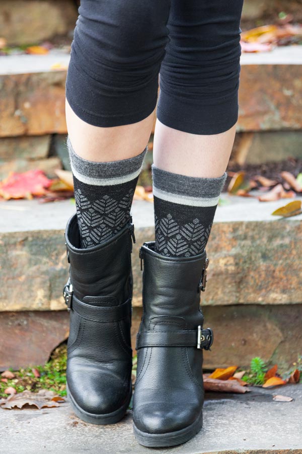Bunion Relief Tabi Crew - Black/Grey -