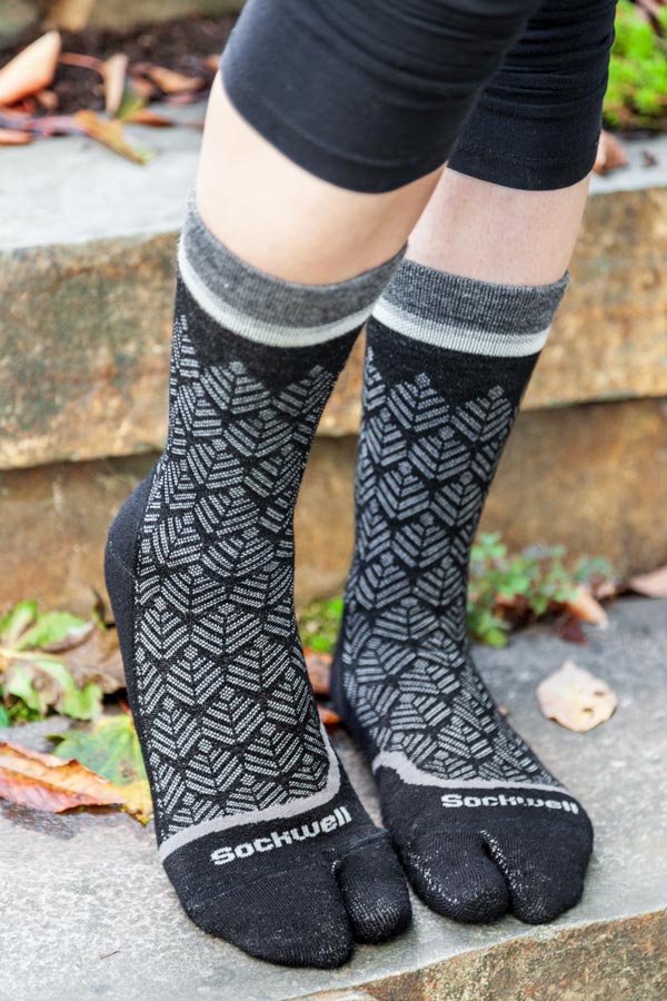 Bunion Relief Tabi Crew - Black/Grey