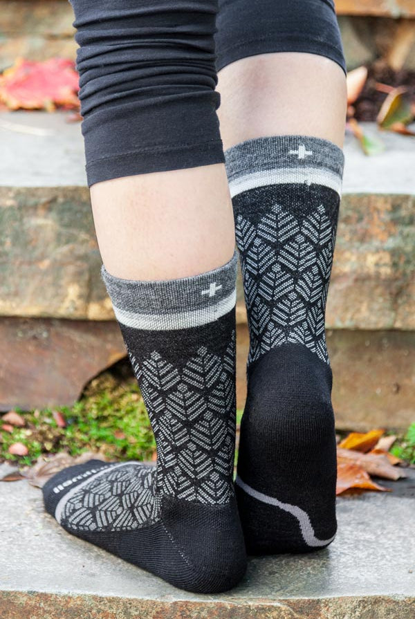 Bunion Relief Tabi Crew - Black/Grey -