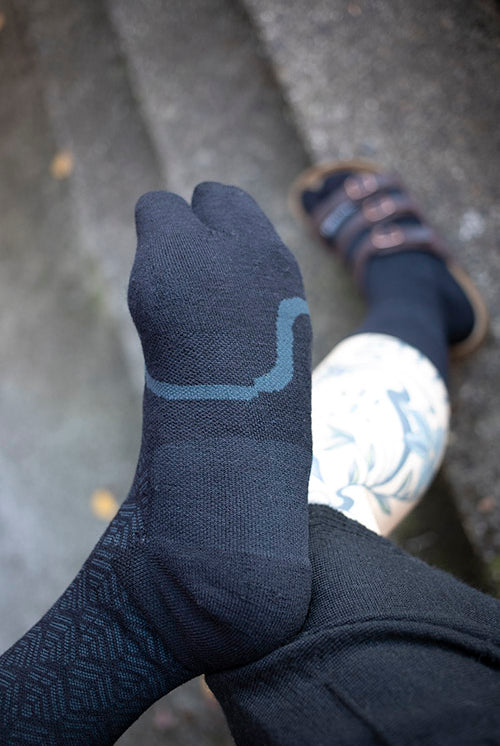 Bunion Relief Tabi Crew - Black