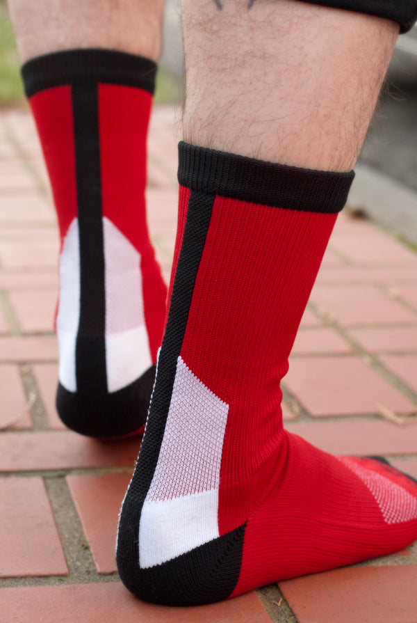 Team Spirit Socks - red and black