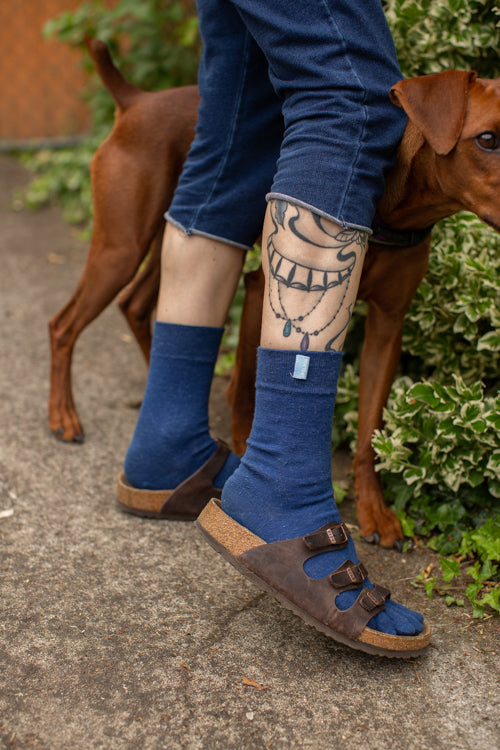 Wool Classic ToeToe Socks - Denim