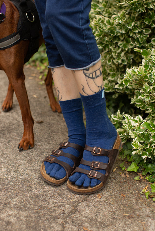 Wool Classic ToeToe Socks - Black