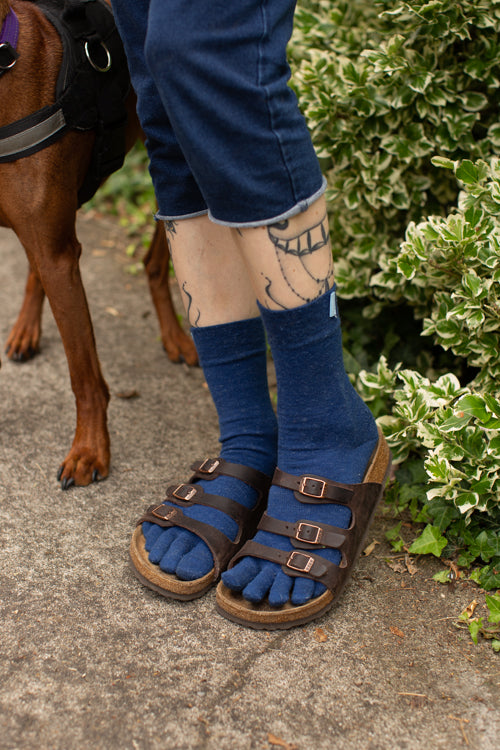 Wool Classic ToeToe Socks - Black