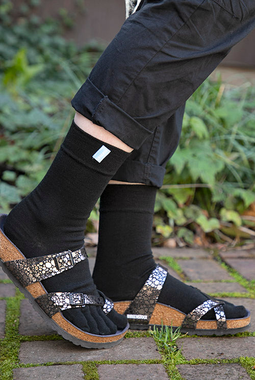 Wool Classic ToeToe Socks - Black