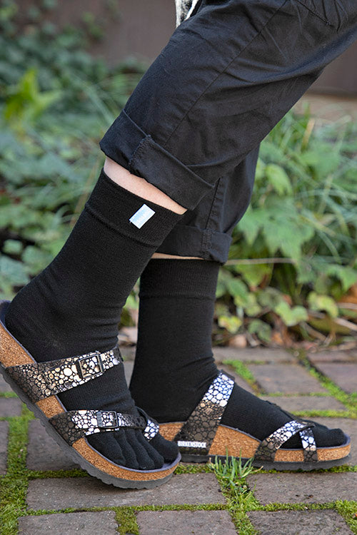 Wool Classic ToeToe Socks - Black
