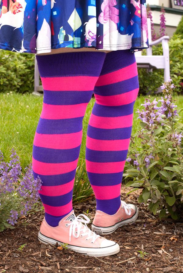 Extraordinary Programming Socks - Purple/Neon Pink