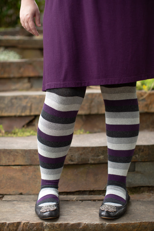 Pride Stripes Extraordinary Thigh High Socks - asexual