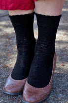 Knockout Bouquet Bamboo Crew - Black