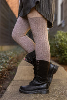 The Alaskan Thigh High – Merino Wool Socks - Baby Pink