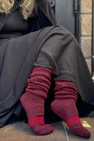 SD Cotton Bootsocks - burgundy