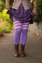 Magical Kawaii Thigh High in Lilac with Cherry Blossom
