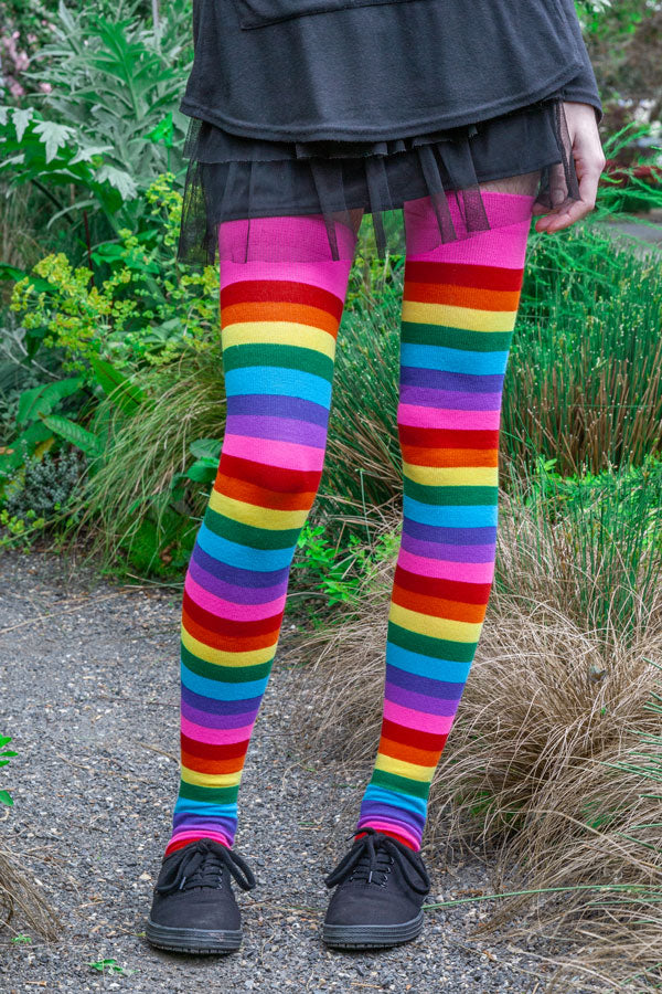 XL Foot Longer Original Pride Stripes Socks - Gilbert Baker's Rainbow
