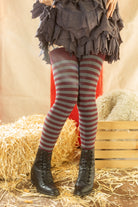 Longer Ringmaster Stripes Extraordinary Thigh High Socks - Strange Stripes - Button Eyes