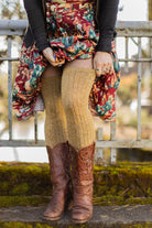 The Alaskan Thigh High – Merino Wool Socks - Gold