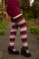 Pride Stripes Extraordinary Thigh High Socks - lesbian