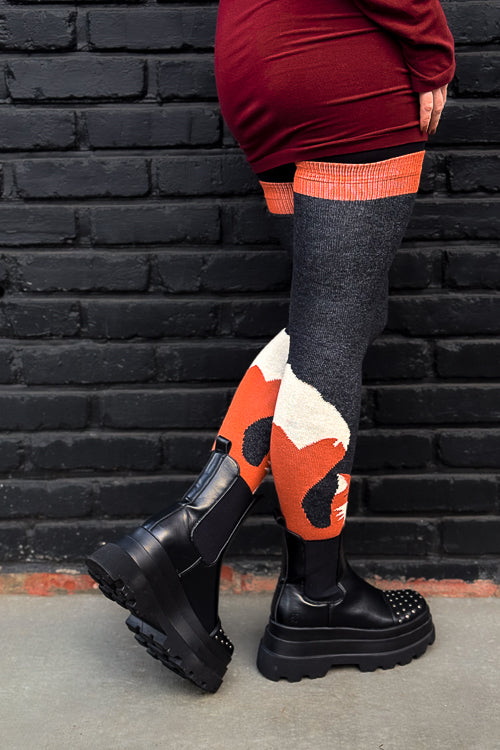 Longer Foxy Thigh High Socks
