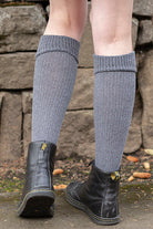 Cuffable Scrunchable Knee High Socks - Charcoal