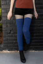 Long Cuffable Scrunchable Socks - Blueberry