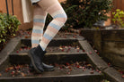 Marled Cotton Candy Stripes Thigh High