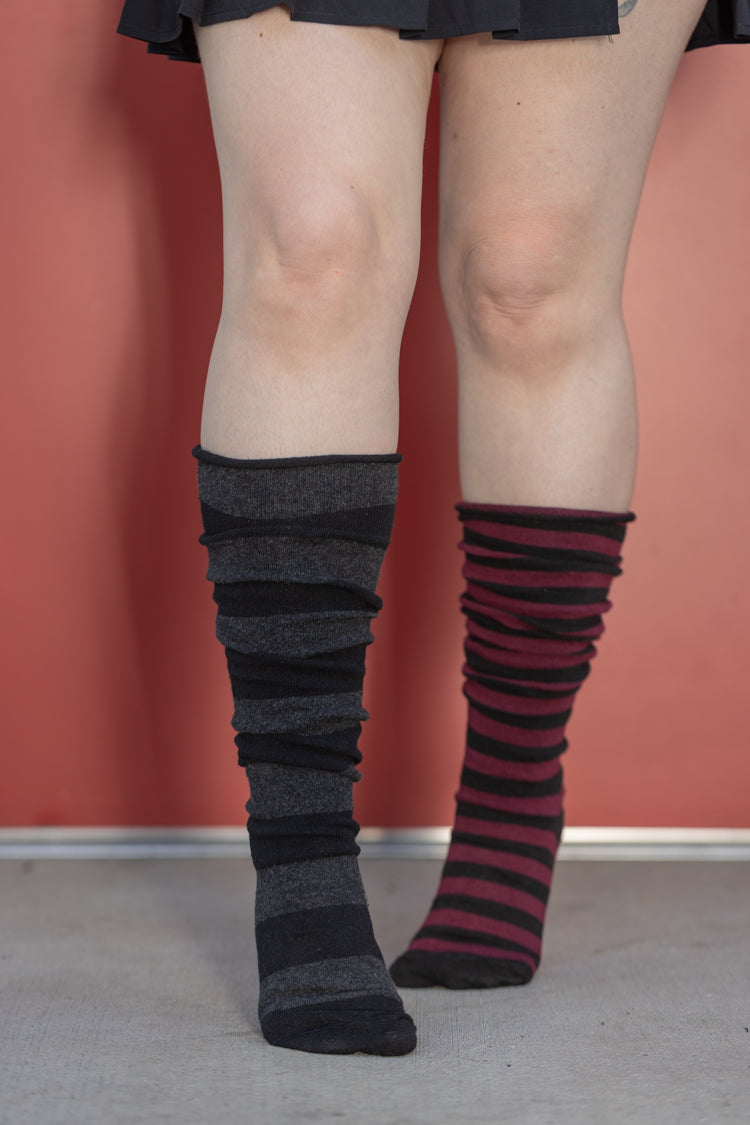 Mystery Mismatch Roll Top Knee Highs