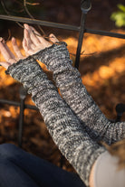 Marled Scrunchable Arm Warmer - Black Marl