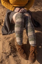 Marled Stripe Knee Socks - thicket