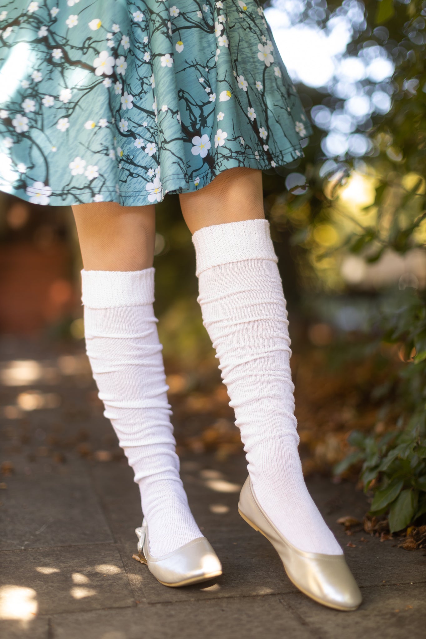 O Basics Knee Socks - white