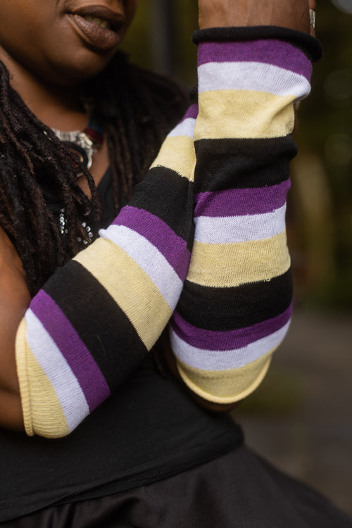 Pride Stripes Arm Warmers - Nonbinary