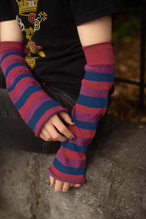 Pride Stripes Arm Warmers - bisexual