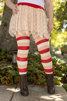 Strawberry Shortcake Stripes Thigh High Socks