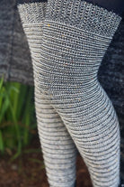 Slinky Confetti Thigh High Socks  -Sweet Cream Striped Confetti