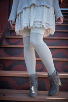 Wool Waffle Extraordinary Thigh High - Cookies and Cream