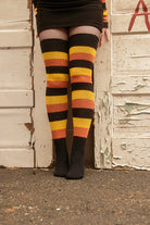 Trick or Treat Stripes Thigh High