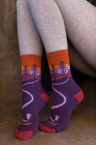Northwoods Hiking Micro Crew - Purple