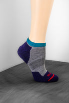 Micro Light Runner Footie Sock - Light Grey