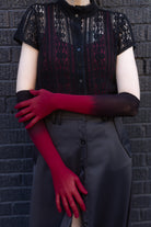 Ombre Mesh Opera Length Gloves