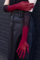 Ombre Mesh Opera Length Gloves