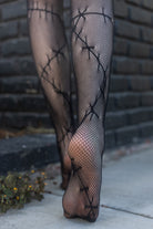 Stitched Up Net Tights