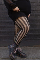 Plus Size Harlequin Net Tights
