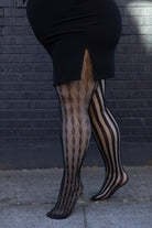 Plus Size Harlequin Net Tights