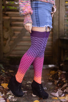 Mermaid Dip Dyed Extraordinary Thigh High - Neon Sunset