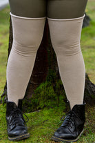 Longer Roll Top Extraordinary Thigh High - Tan