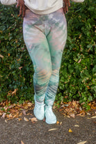 Plus Size High Waisted Tropics Sublimation Leggings