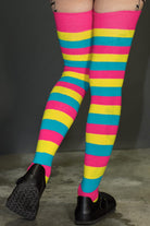 Original Pride Thigh High Socks - Pansexual