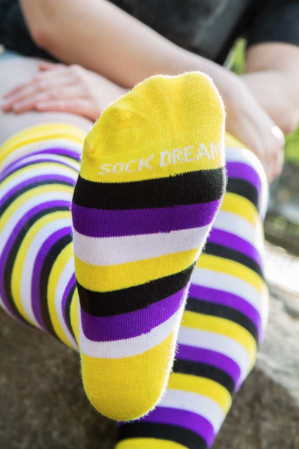 Original Pride Thigh High Socks - Nonbinary